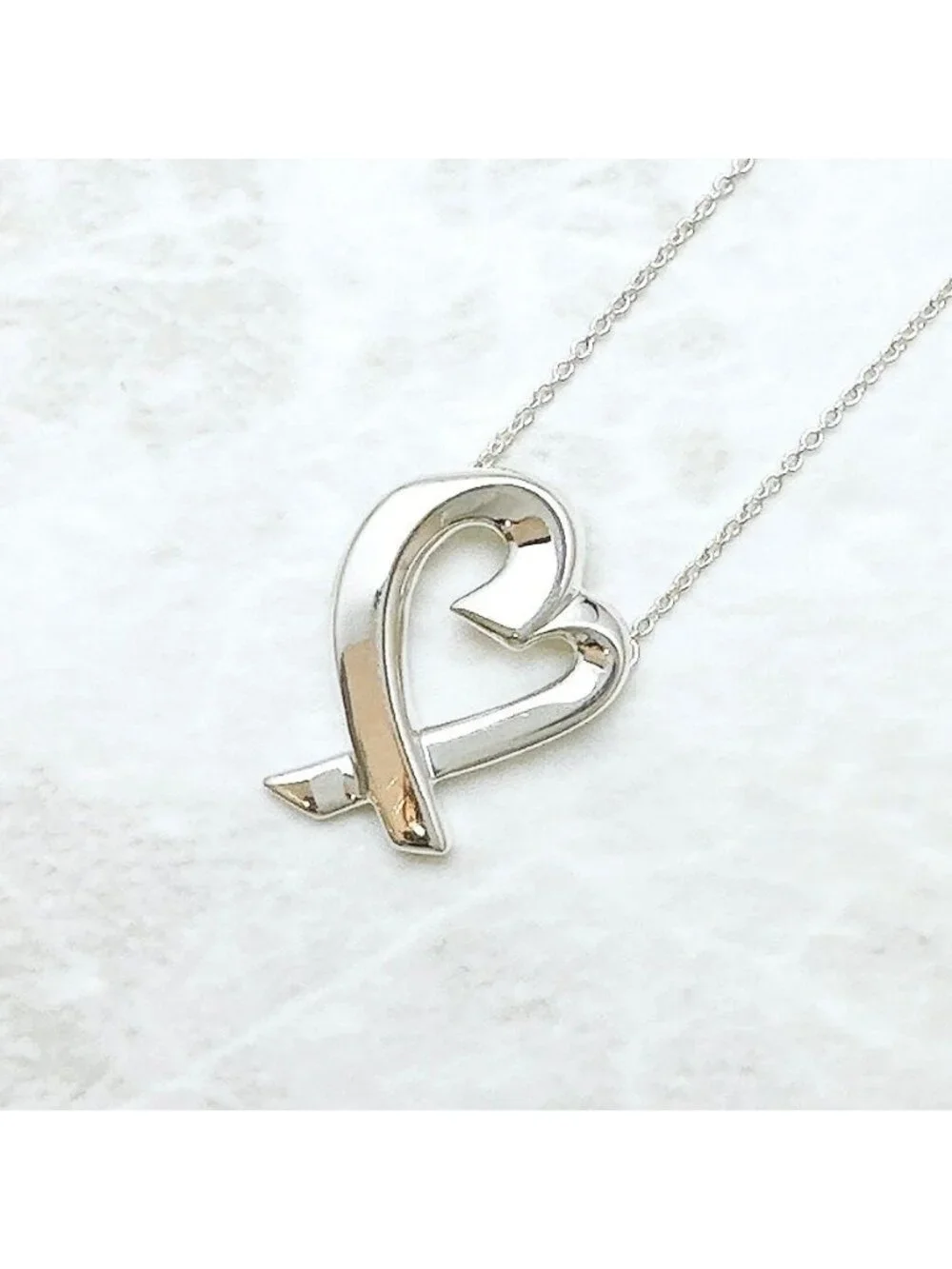 Tiffany & Co Loving Heart Silver Necklace 47